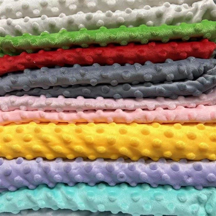 White Minky Dot Fabric