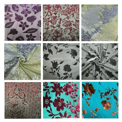 Burnout Stretch Velvet stof